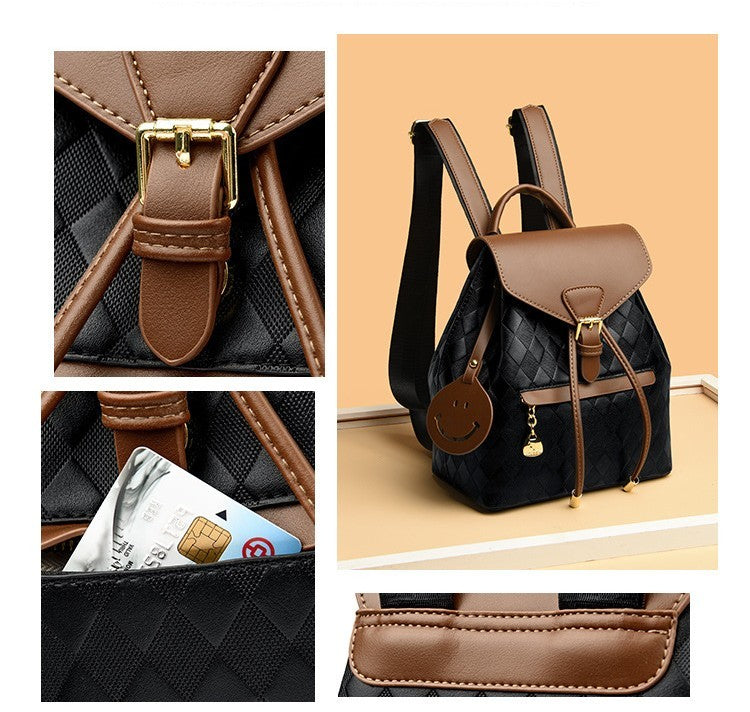Women’s Casual Multifunction Leather Backpack – School, Travel Shoulder Bag