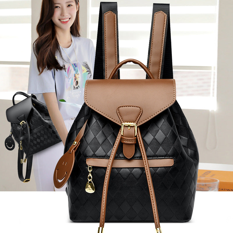 Women’s Casual Multifunction Leather Backpack – School, Travel Shoulder Bag