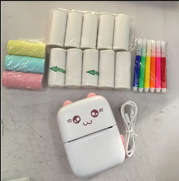 Mini Bluetooth Thermal Printer – Portable Pocket Photo & Note Printer