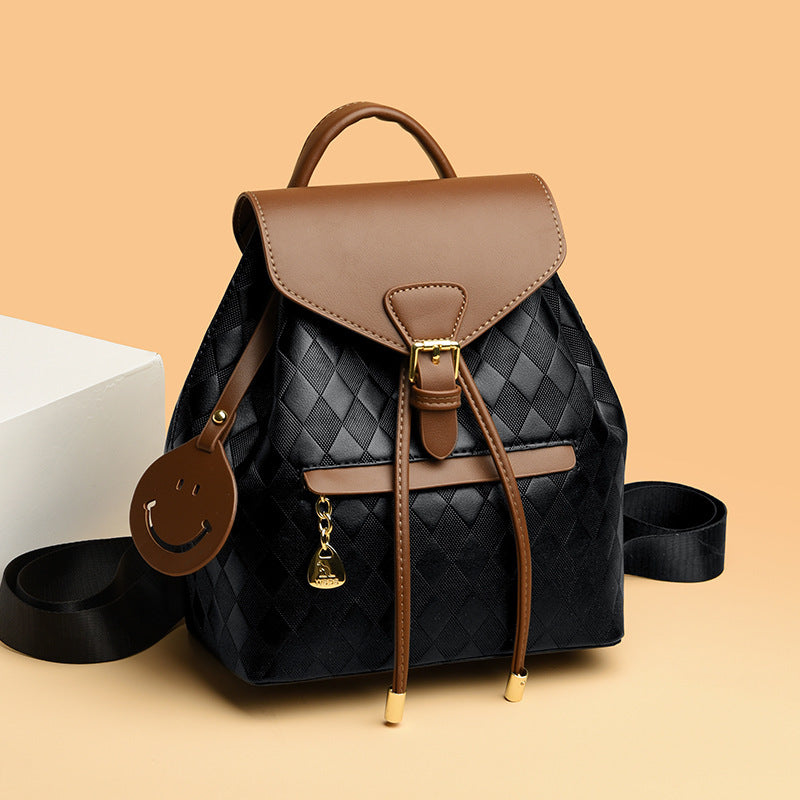 Women’s Casual Multifunction Leather Backpack – School, Travel Shoulder Bag
