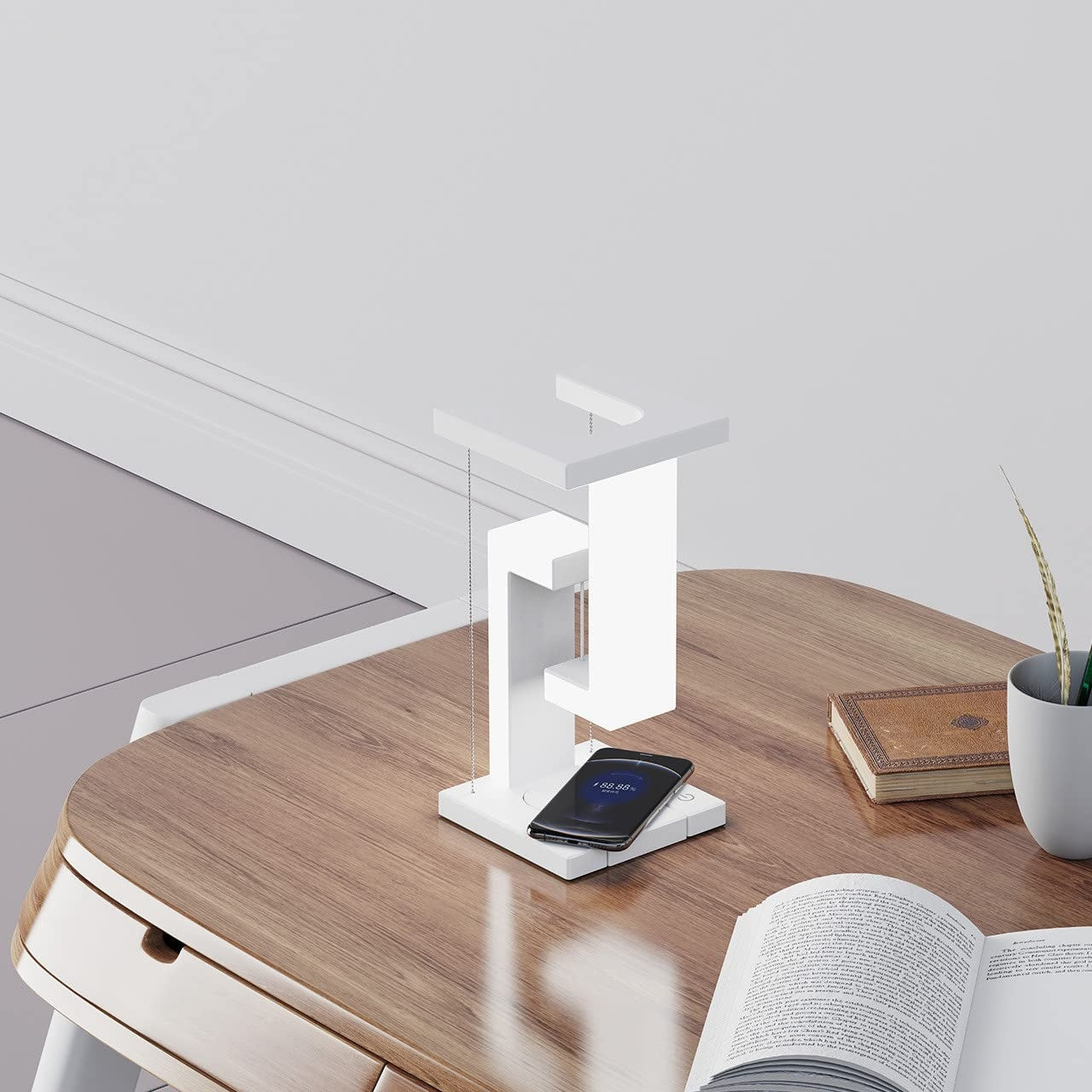 Creative Balance Lamp with Floating Light and Phone Charging