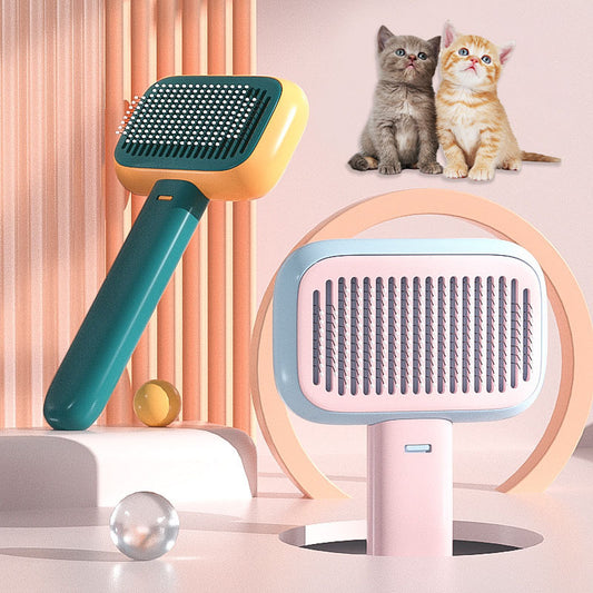 Stainless Steel Pet Hair Brush for Cats and Dogs, Knot Removal Comb