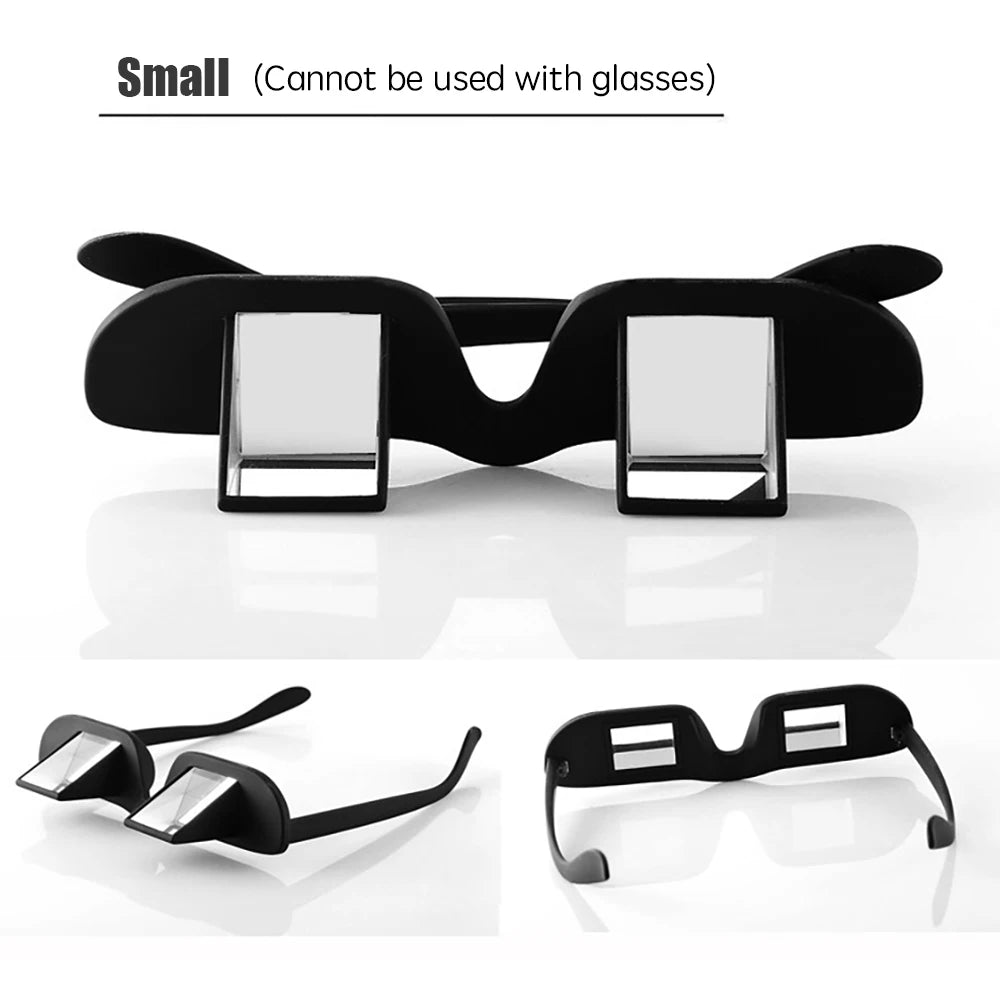 Amazing Lazy Prism Glasses for Lying Down Reading TV Watching Bed Rest Spectacles