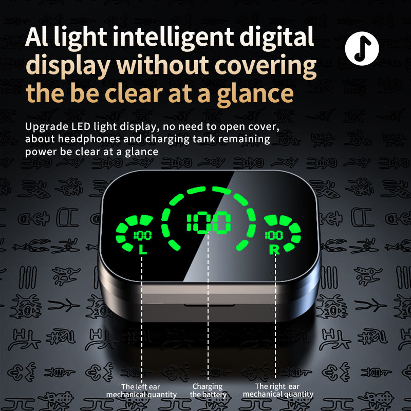 YD03 TWS Wireless Earbuds with LED Display & Noise Canceling - tilloshopiverse